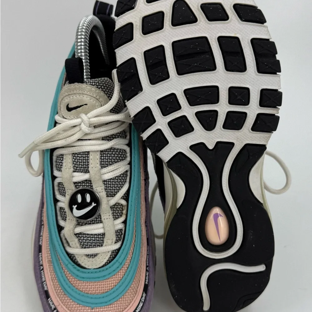 Nike Air Max 97‎ SE 923288-500 “Have A Nike Day” Purple Blue Youth Size 6Y